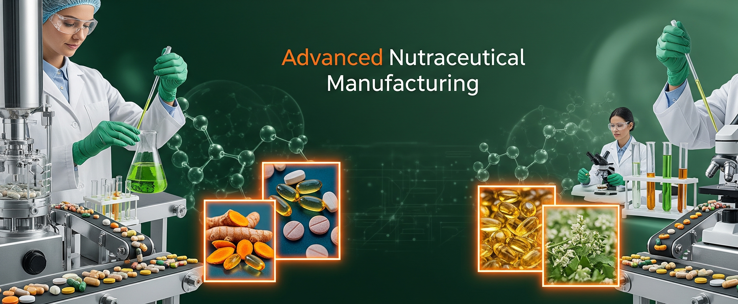 An image of a clean, high-tech manufacturing lab.
